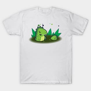 Just a Cute Swamp Monsters Gray T-Shirt